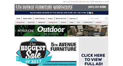 Desktop Screenshot of 5thavenuefurniturewarehouse.net