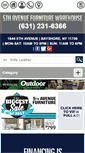 Mobile Screenshot of 5thavenuefurniturewarehouse.net